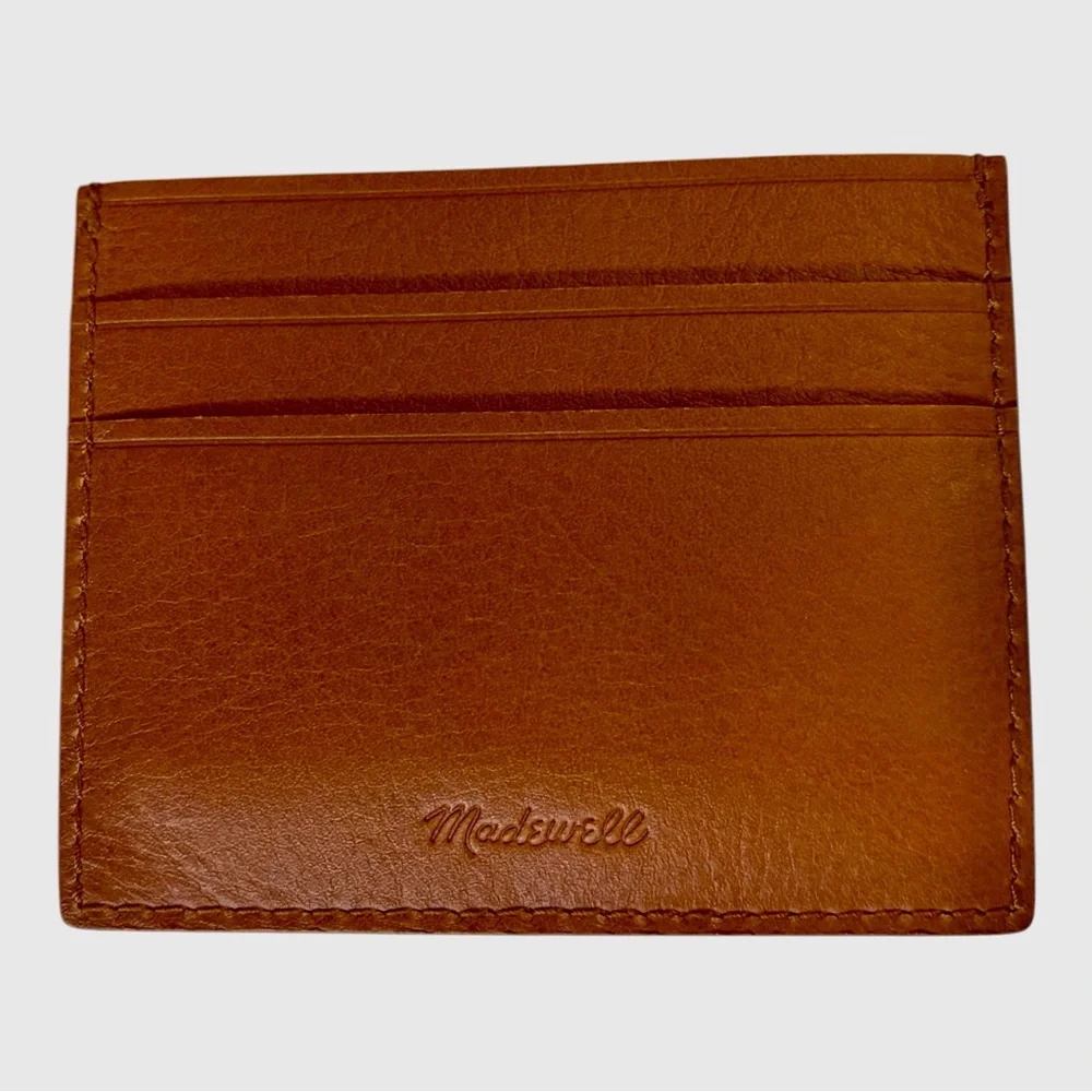 Madewell‎ Brown Leather Card Case Holder NWT